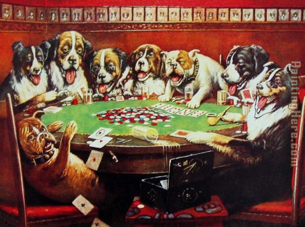 Poker Sympathy painting - Cassius Marcellus Coolidge Poker Sympathy art painting